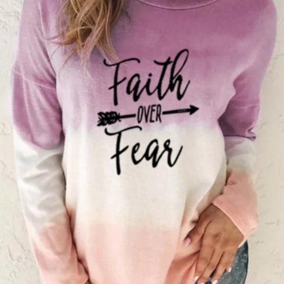 Faith Over Fear Tie-Dye Top - Picture 5 of 5